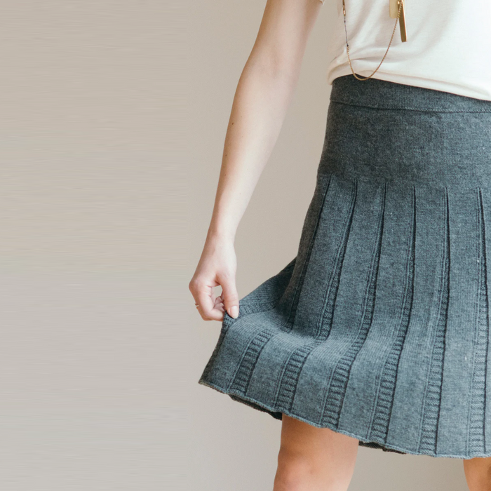 Quince & Co. Tavia Skirt designed by Ann Budd