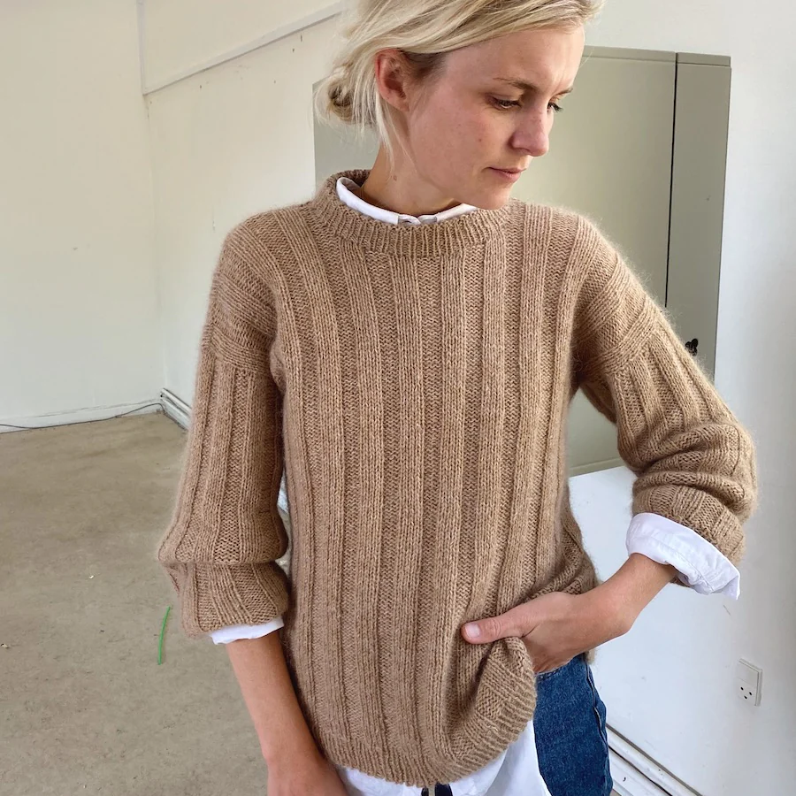 PetiteKnit Vertical Sweater Printed Pattern | Inspire Mind Yarns
